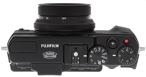 Fuji X30 review -- top view
