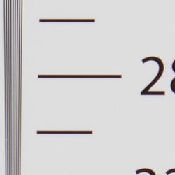Strong detail to ~2,800 lines horizontal ACR processed RAW