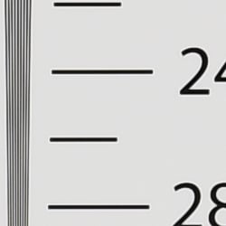 Strong detail to ~2,550 lines horizontal Camera JPEG
