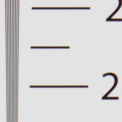 Strong detail to ~2,700 lines horizontal ACR processed RAW