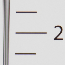 Strong detail to ~2,800 lines horizontal ACR processed RAW