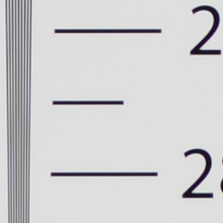 Strong detail to ~2,700 lines horizontal Camera JPEG