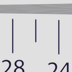 Strong detail to ~2,700 lines vertical Camera JPEG