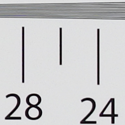 Strong detail to ~2,600 lines vertical Camera JPEG