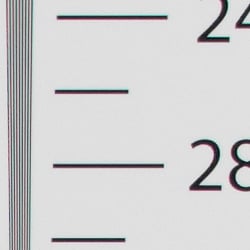 Strong detail to ~2,700 lines horizontal ACR processed RAW