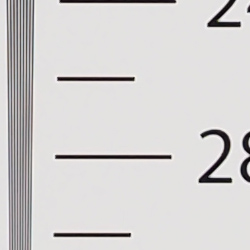 Strong detail to ~2,700 lines horizontal Camera JPEG