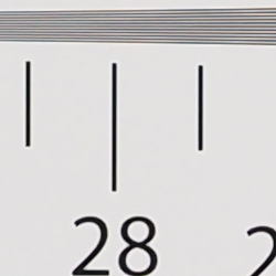 Strong detail to ~2,700 lines vertical Camera JPEG