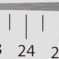 Strong detail to ~2,400 lines vertical Camera JPEG