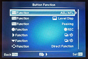 Olympus E-M10 II Review - menus