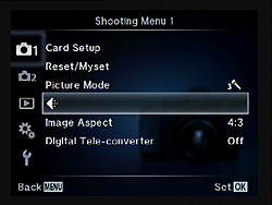 Olympus E-M10 Review - Icons