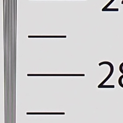 Strong detail to ~2,700 lines horizontal Camera JPEG