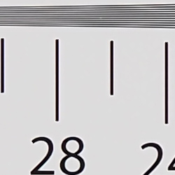 Strong detail to ~2,700 lines vertical Camera JPEG