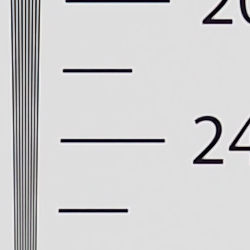 Strong detail to ~2,400 lines horizontal Camera JPEG