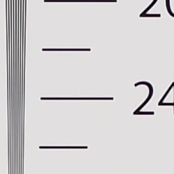 Strong detail to ~2,400 lines horizontal Camera JPEG