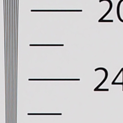 Strong detail to ~2,300 lines horizontal Camera JPEG