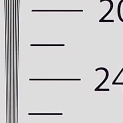 Strong detail to ~2,300 lines horizontal Camera JPEG