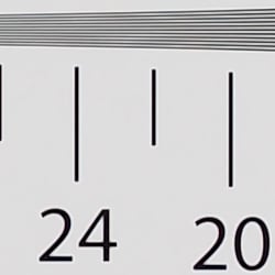Strong detail to ~2,300 lines vertical Camera JPEG