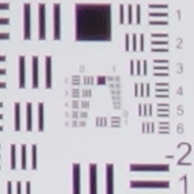 Tele f/2.5 : Mild blurring, upper left corner
