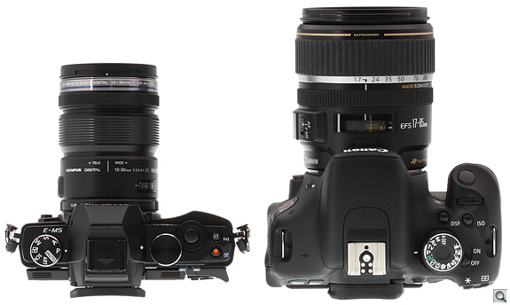 Remember how long the 12-50mm lens looked long and large on the E-M5? Now it's not