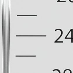 Strong detail to ~2,450 lines horizontal Camera JPEG