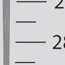 Strong detail to ~2,700 lines horizontal Camera JPEG