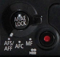 Panasonic GH3 review -- Focus mode controls