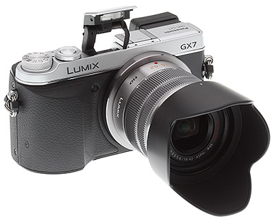 Panasonic GX7 review -- Three quarter view