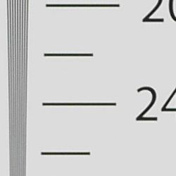 Strong detail to ~2,300 lines horizontal Camera JPEG