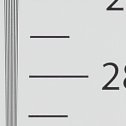 Strong detail to ~2,700 lines horizontal Camera JPEG
