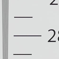 Strong detail to ~2,700 lines horizontal Camera JPEG