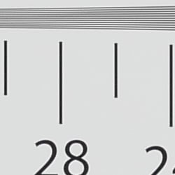 Strong detail to ~2,700 lines vertical Camera JPEG