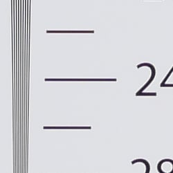 Strong detail to ~2,450 lines horizontal Camera JPEG