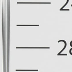 Strong detail to ~2,700 lines horizontal Camera JPEG