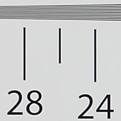 In-camera JPEG: Strong detail to ~2,550 lines vertical