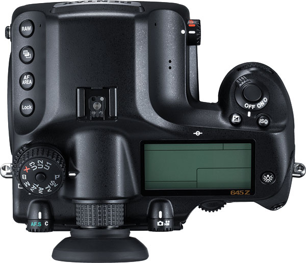 Pentax 645Z review -- Top view