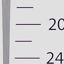 Strong detail to 2,100 lines horizontal Camera JPEG