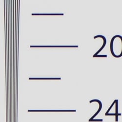 Strong detail to 2,100 lines horizontal ACRprocessed RAW