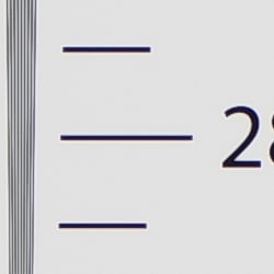 Strong detail to ~2,850 lines horizontal Camera JPEG