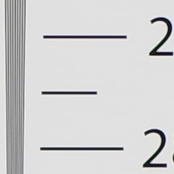 Strong detail to ~2,700 lines horizontal Camera JPEG