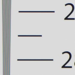 Strong detail to ~2,700 lines horizontal ACR processed RAW