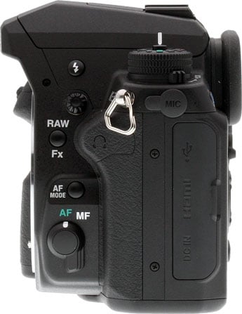 Pentax K-3 review -- Left view