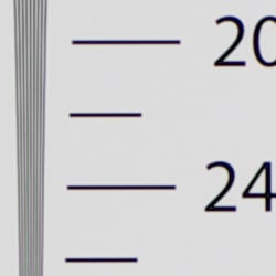 Strong detail to ~2,200 lines horizontal Camera JPEG