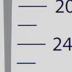 Strong detail to ~2,300 lines horizontal ACRÂ processed RAW
