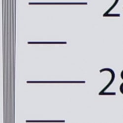 Strong detail to ~2,700 lines horizontal Camera JPEG