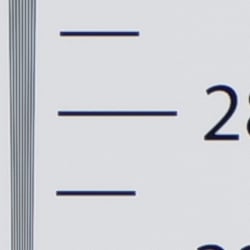 Strong detail to ~2,850 lines horizontal Camera JPEG