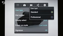 Samsung Galaxy NX Review -- screen shot
