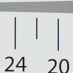 Strong detail to 2,200 lines vertical ACR processed SRW