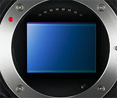 The design includes on-chip A/D conversion. ISO sensitivity ranges from 100 to 12,800 equivalents, in 1