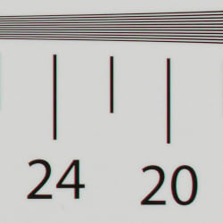 Strong detail to ~2,300 lines vertical SPP processed RAW