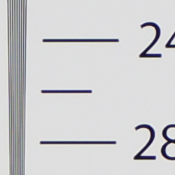 Strong detail to ~2,600 lines horizontal Camera JPEG